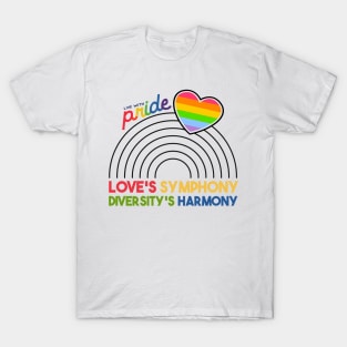 Pride: Love's Symphony, Diversity's Harmony T-Shirt